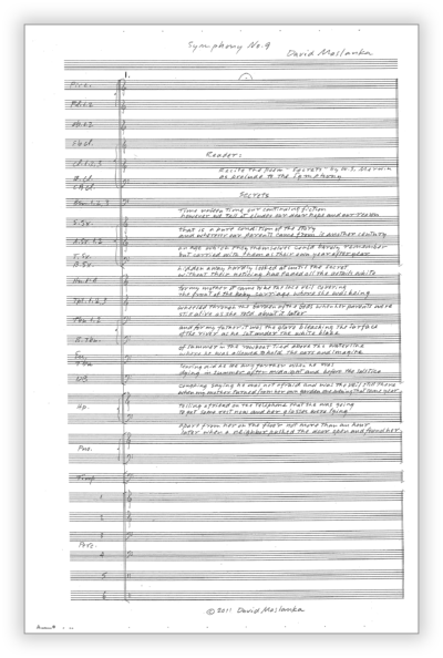 Symphony 9 [Wind Ens-Narr - Mvt 1] - Scores