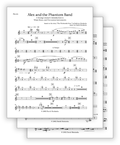 Maslanka D - Alex and the Phantom Band [Wind Ens] - Set of Parts Only - Poster