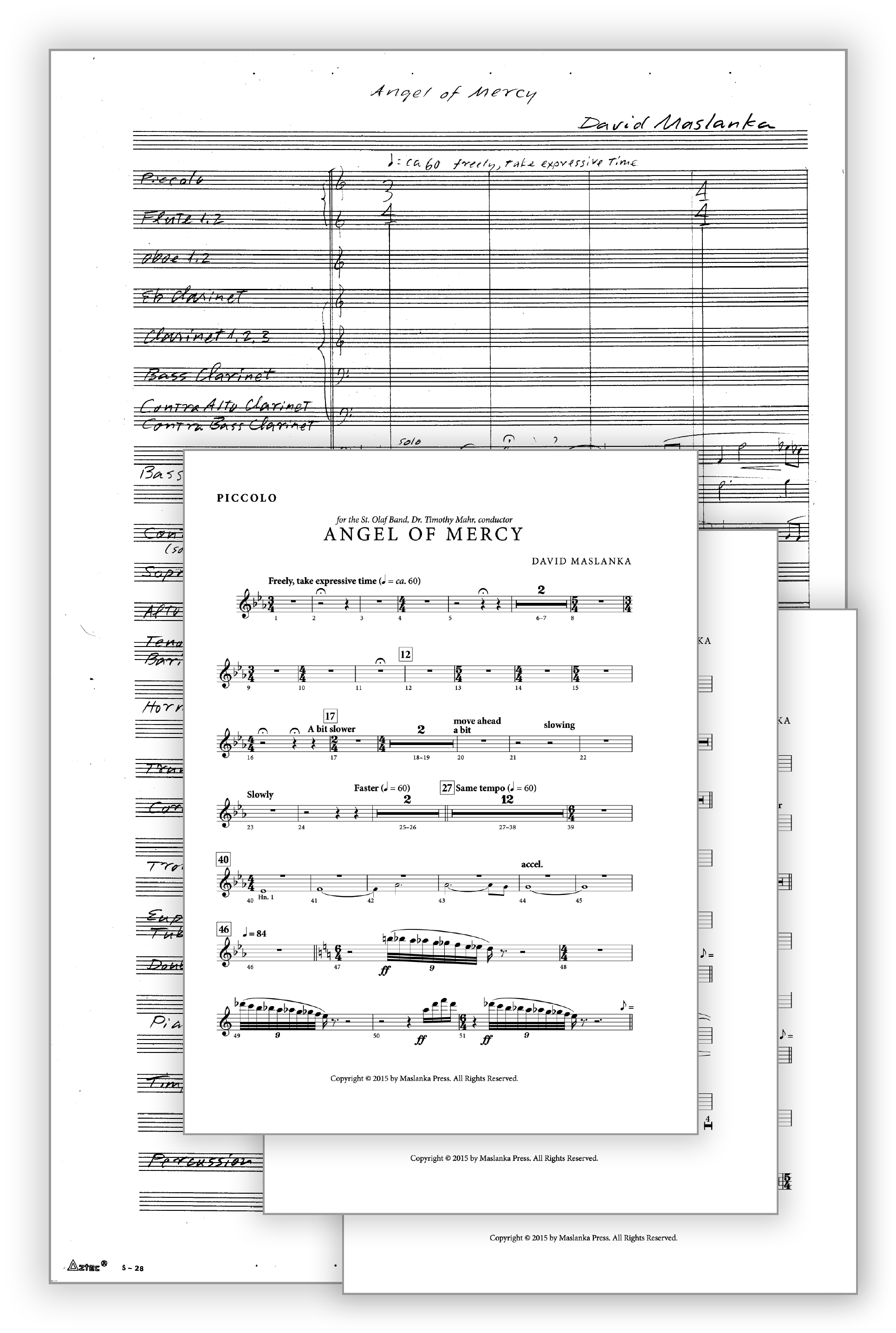 Wind Ensemble Maslanka Press