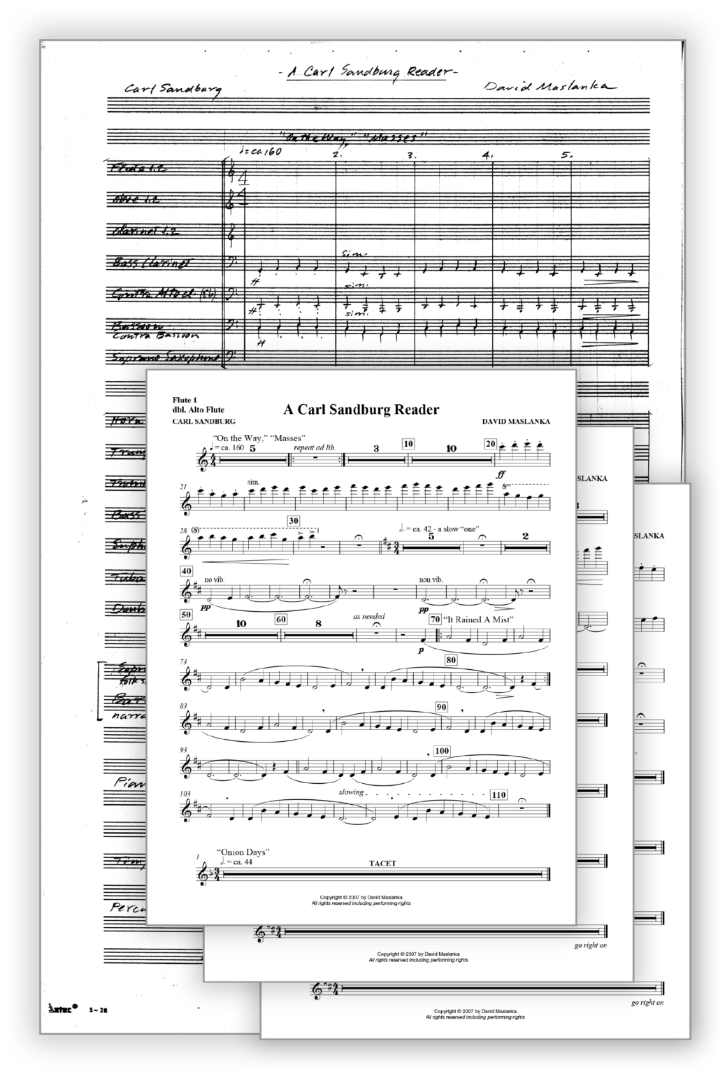 Wind Ensemble Maslanka Press
