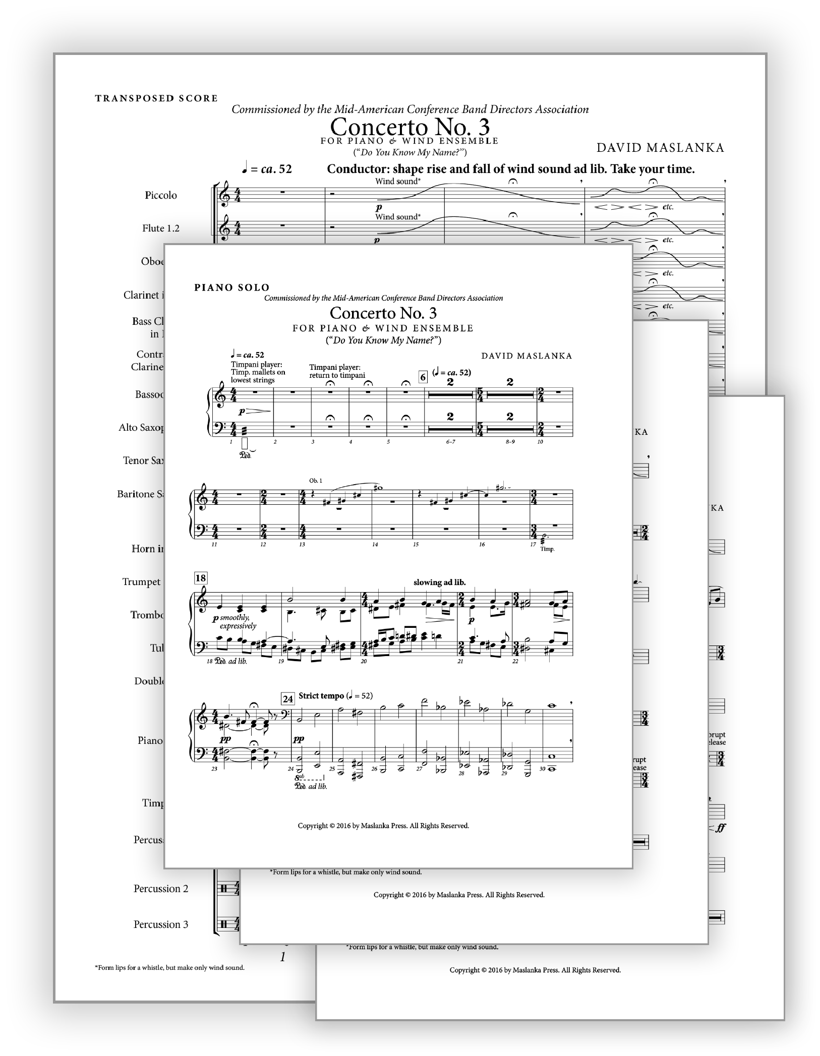 Wind Ensemble Maslanka Press