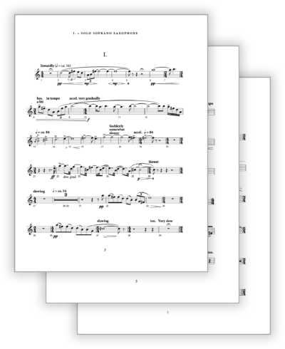 Maslanka D - Concerto for Saxophone Quartet [Sax Qt-Wind Ens] - Set of Parts Only - Poster