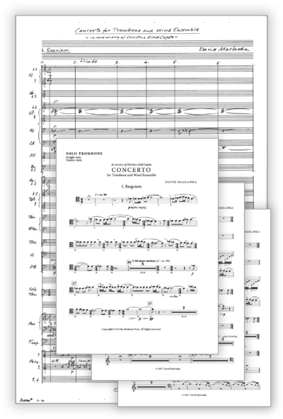 Concerto for Trombone [Tbn-Wind Ens] - Sets