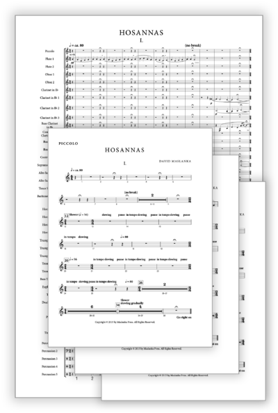 Hosannas [Wind Ens] - Sets