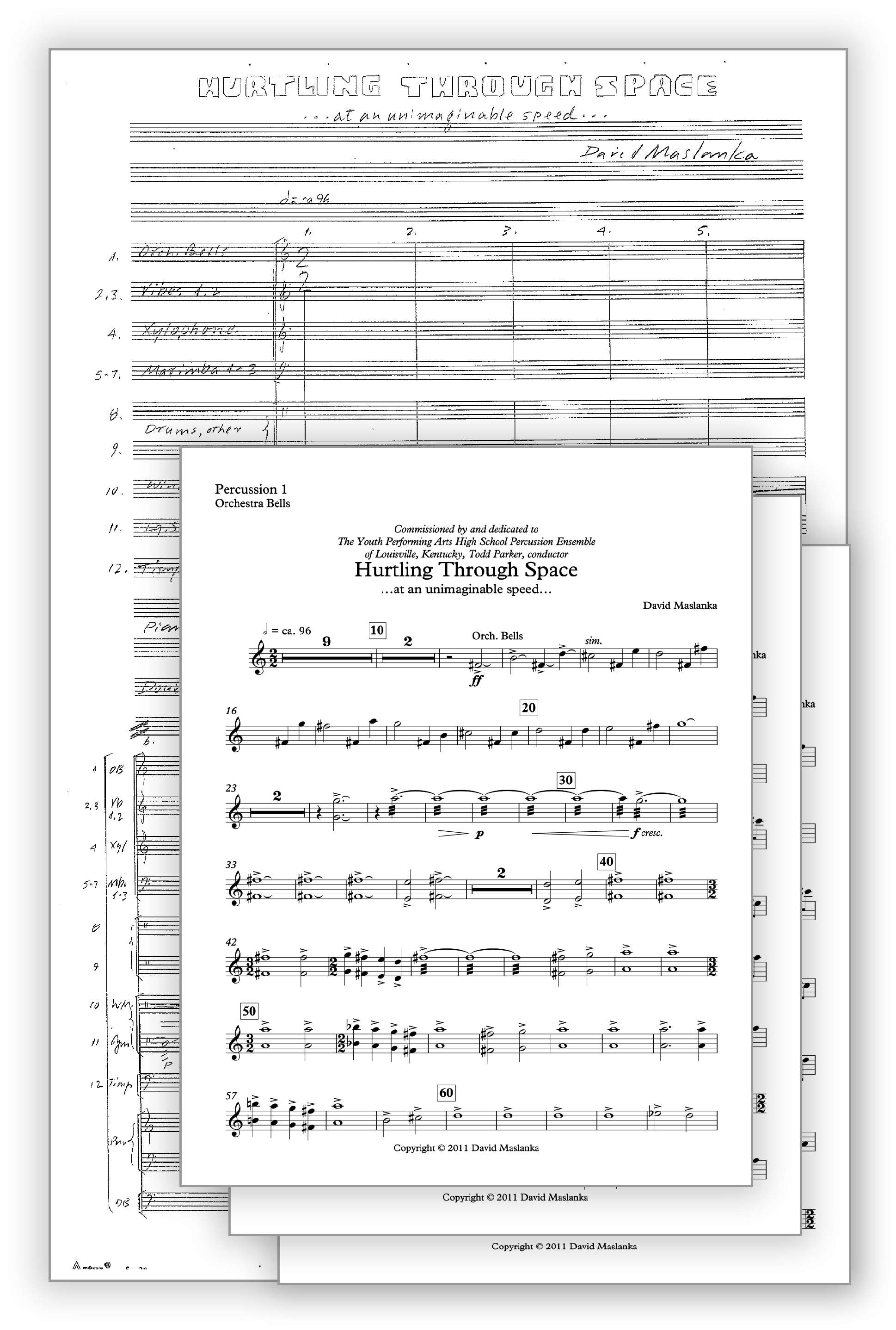 Hurtling Through Space [Perc Ens] – Sets - Maslanka Press