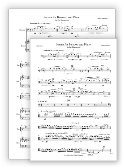 Sonata for Bassoon [Bsn-Pno]