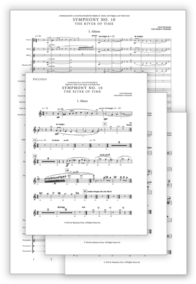 Maslanka D-Maslanka M - Symphony 10 [Wind Ens] - Transposed Full Score v2.2 + Set of Parts (from Score v2.2) - Poster
