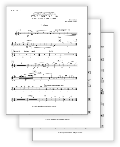 Maslanka D-Maslanka M - Symphony 10 [Wind Ens] - Set of Parts Only (from Score v2.2) - Poster