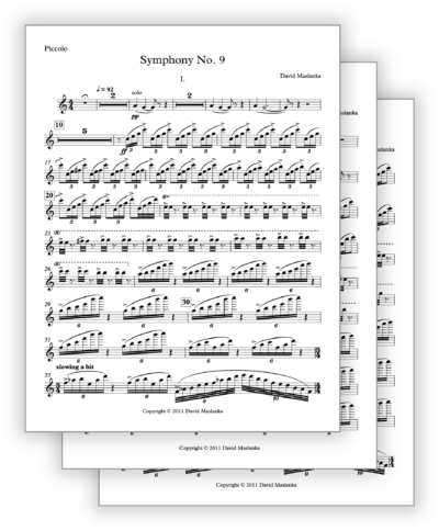 Symphony 9 [Wind Ens-Narr - Mvt 1] - Parts