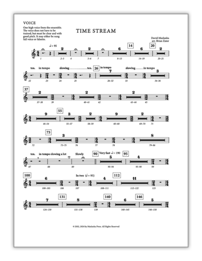 Time Stream [Perc Ens] – Parts - Maslanka Press